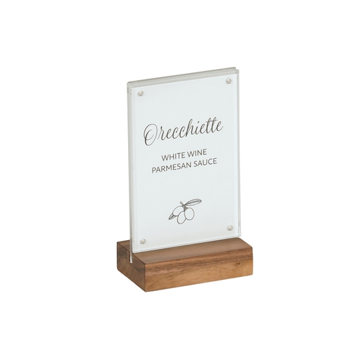 Cal-Mil 23185-46-78 Sydney 4" x 2.5" x 6.5"H Walnut Card Holder - 6 Each