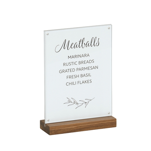 Cal-Mil 23185-811-78 Sydney 8.5" x 3" x 12.25"H Walnut Card Holder - 6 Each