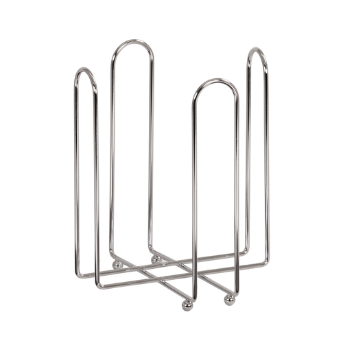 Cal-Mil 23404-49 6.5" x 6.5" x 7.4"H Chrome Wire Bowl Holder