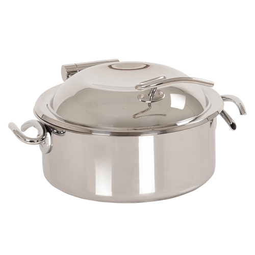 Cal-Mil 23406-49 13" Dia. x 8"H Silver 5 Liter Induction Pot