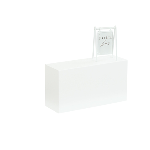 Cal-Mil 23413-11-15 Juno 20.5" x 7" x 11"H White Metal Display Riser