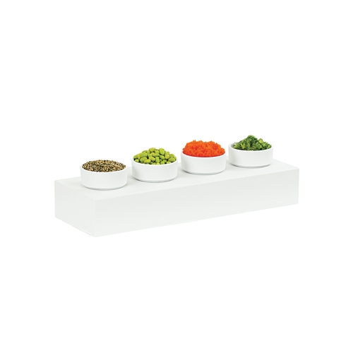 Cal-Mil 23413-3-15 Juno 20.5" x 7" x 3.25"H White Metal Display Riser
