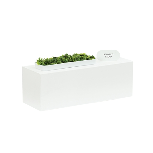 Cal-Mil 23413-7-15 Juno 20.5" x 7" x 7"H White Metal Display Riser