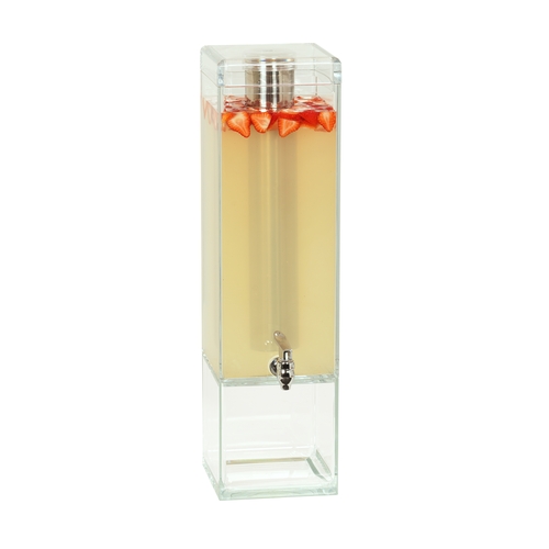 Cal-Mil 23423-3 7.25"x 7.25"x 27"H Polycarbonate 3-Gallon Beverage Dispenser