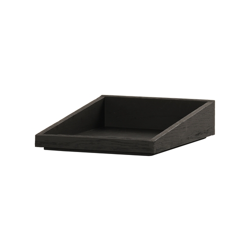 Cal-Mil 23442-1012-13 Brooklyn 10" x 12" x 3"H Wood Angled Serving Tray