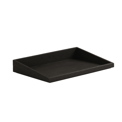 Cal-Mil 23442-1220-13 Brooklyn 12" x 20" x 3"H Wood Angled Serving Tray