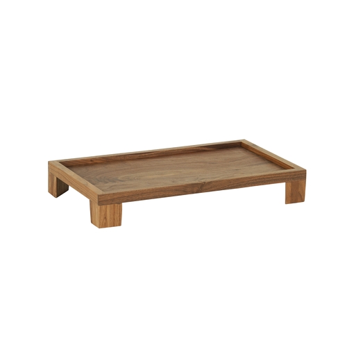 Cal-Mil 23600-3-78 Sydney 12" x 20" x 3.25"H Walnut Display Riser