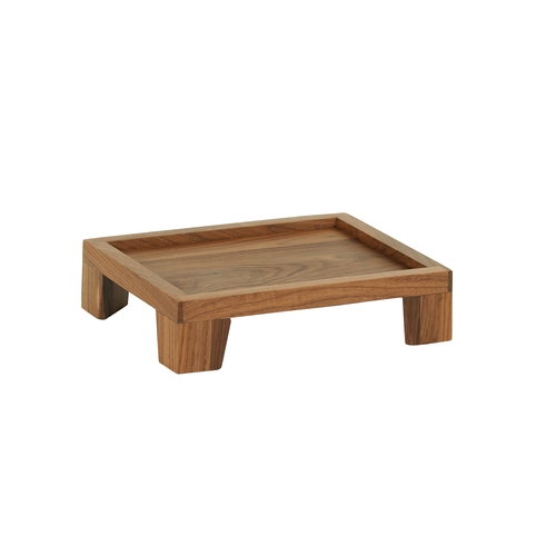 Cal-Mil 23601-3-78 Sydney 10" x 12" x 3"H Walnut Display Riser