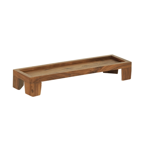 Cal-Mil 23602-3-78 Sydney 6" x 20" x 3.25"H Walnut Display Riser