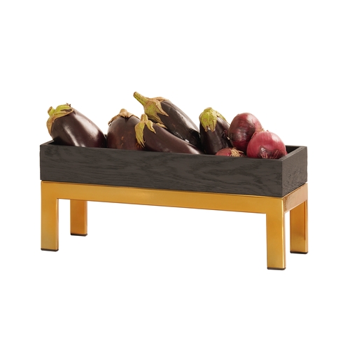Cal-Mil 23605-6-130 Brooklyn 20" x 6" x 6"H Antique Brass Metal Display Riser