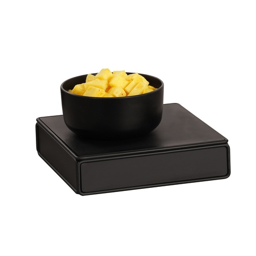 Cal-Mil 23704-3-13 12" x 12" x 3"H Black Metal Square Display Riser