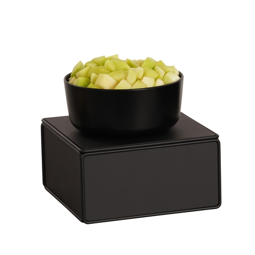 Cal-Mil 23704-6-13 12" x 12" x 6"H Black Metal Square Display Riser