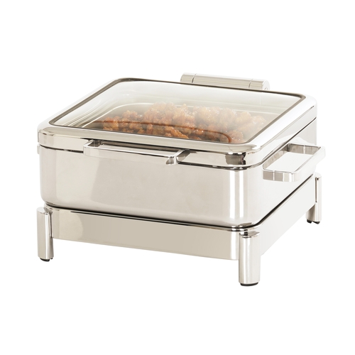 Cal-Mil 23719-49 16" x 16" x 10"H Chrome Induction Chafing Dish