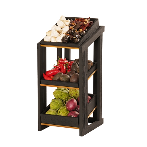 Cal-Mil 23781-3-13 Brooklyn 12.5" x 14" x 17.5" Wood 2-Tier Display Stand
