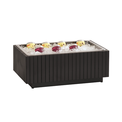 Cal-Mil 23784-12-13 Brooklyn 12" x 20" x 7"H Textured Wood Ice Display
