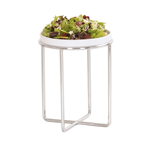Cal-Mil 23791-10-49 8" Dia. x 10"H Chrome Wire Display Riser
