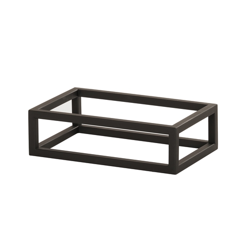Cal-Mil 23800-3-13 6" x 10" x 3"H Black Metal Open Frame Display Riser