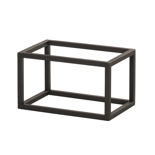 Cal-Mil 23800-6-13 6" x 10" x 6"H Black Metal Open Frame Display Riser