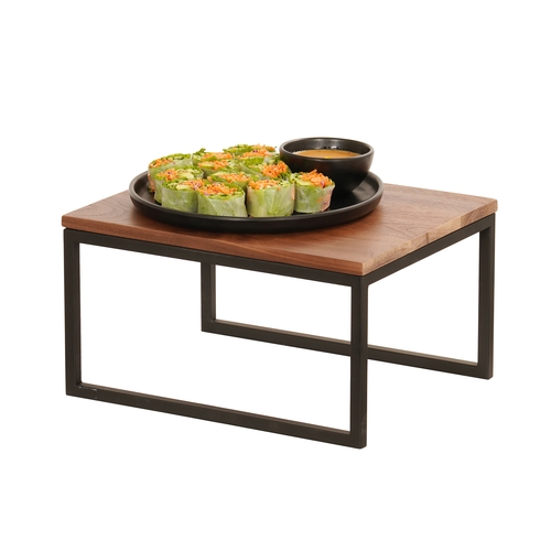 Cal-Mil 23801-1012-13 10" x 12" x 6"H Black Metal Open Frame Display Riser