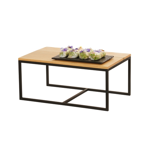 Cal-Mil 23801-1220-13 12" x 20" x 9"H Black Metal Open Frame Display Riser