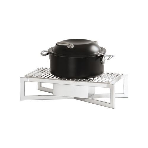 Cal-Mil 23804-49 Milo 20" x 10" x 5.5"H Chrome-Plated Chafing Dish