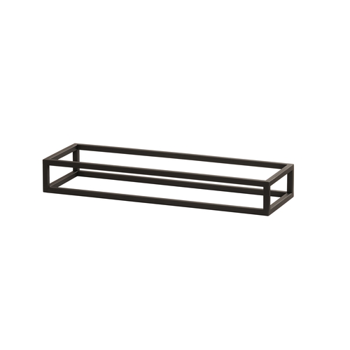 Cal-Mil 23814-3-13 Milo 20" x 6" x 3"H Black Metal Open Frame Display Riser