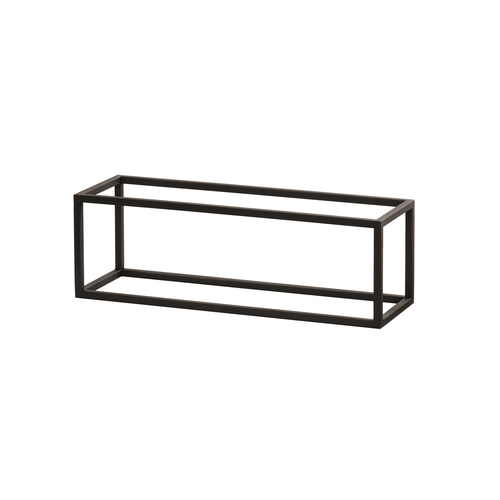 Cal-Mil 23814-6-13 Milo 20" x 6" x 6"H Black Metal Open Frame Display Riser
