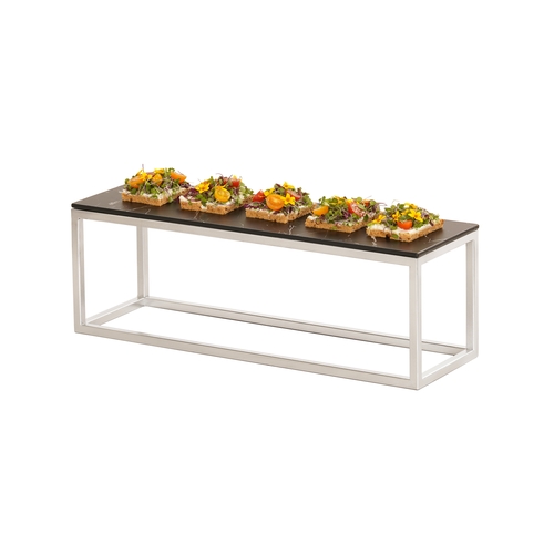 Cal-Mil 23814-6-49 Milo 20" x 6" x 6"H Chrome-Plated Open Frame Display Riser