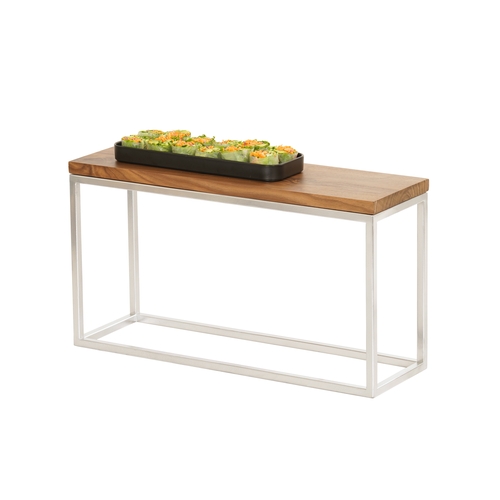 Cal-Mil 23814-9-49 Milo 20" x 6" x 9"H Chrome-Plated Open Frame Display Riser