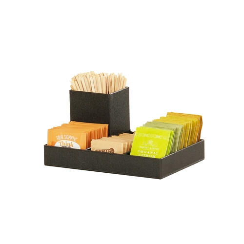 Cal-Mil 23818-13 Classic 8.75" x 6" x 4.25" Black Plastic Packet Holder