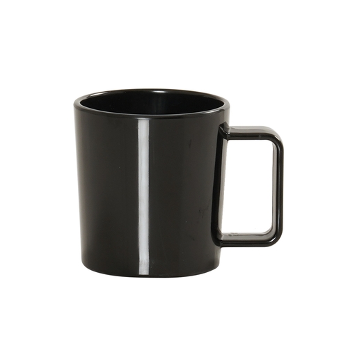 Cal-Mil 23821-13 12 oz. Black Melamine Stackable Coffee Mug