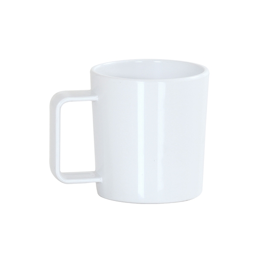 Cal-Mil 23821-15 12 oz. White Melamine Stackable Coffee Mug