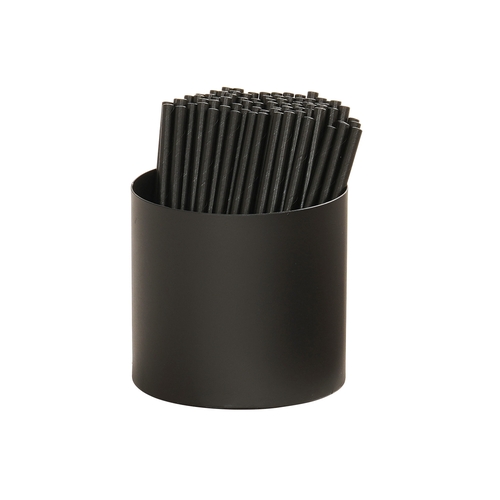Cal-Mil 23830-13 Onyx 4.25" Dia. x 4"H Black Metal Condiment Organizer