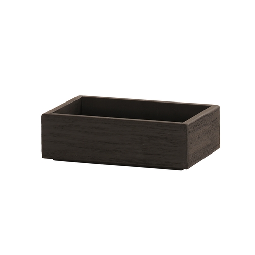 Cal-Mil 23842-3-13 Brooklyn 6.5" x 10" x 3"H Black Smallware Box