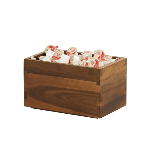 Cal-Mil 23842-6-78 Sydney 6.5" x 10" x 6"H Walnut Smallware Box