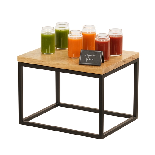Cal-Mil 23853-9-13 Milo 10" x 12" x 9"H Black Metal Display Riser
