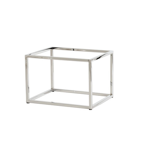 Cal-Mil 23853-9-49 Milo 10" x 12" x 9"H Chrome-Plated Metal Display Riser