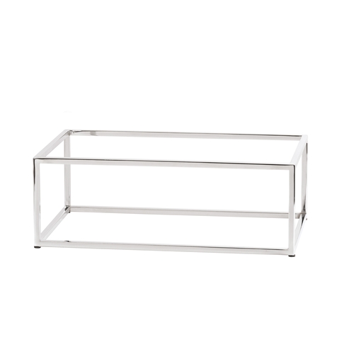 Cal-Mil 23854-6-49 Milo 12" x 20" x 6"H Chrome-Plated Metal Display Riser