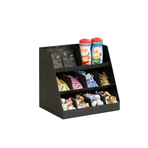 Cal-Mil 24068-13 16" x 12" x 15"H Black Plastic Silverware Holder