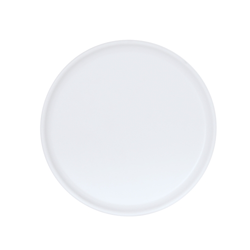 Cal-Mil 24105-8-15 Sophie 8" Dia. Matte White Melamine Plate - 6 Each