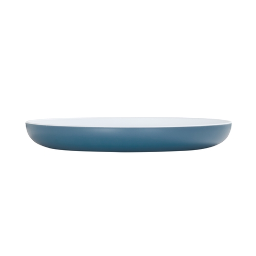 Cal-Mil 24106-14-11115 Sophie 14" Dia. x 1.75"H Matte Stone Blue Melamine Bowl