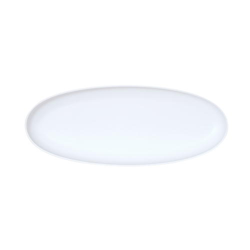 Cal-Mil 24106-922-15 Sophie 9" x 22" x 1.75"H Matte White Melamine Platter