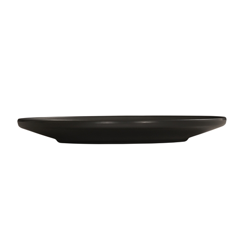 Cal-Mil 24112-11-13 Nova 11" Dia. x 1.25"H Black Melamine Plate - 6 Each