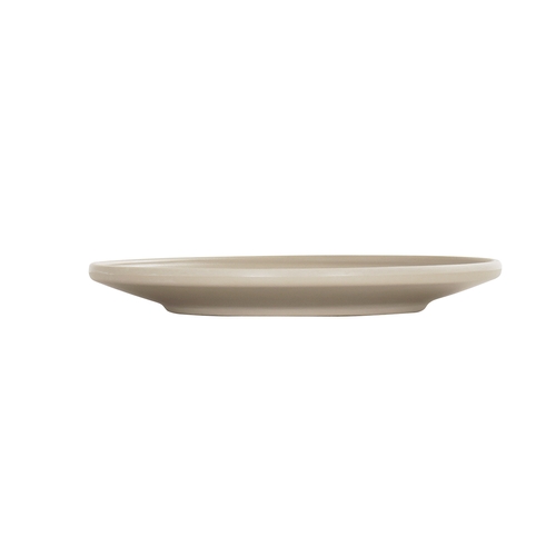 Cal-Mil 24112-7-125 Nova 7" Dia. x 1"H Taupe Melamine Plate - 6 Each