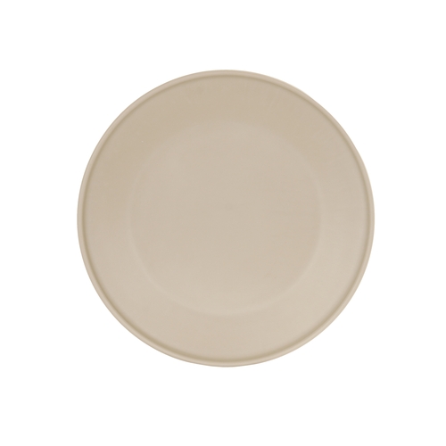 Cal-Mil 24112-9-125 Nova 9" Dia. x 1"H Taupe Melamine Plate - 6 Each