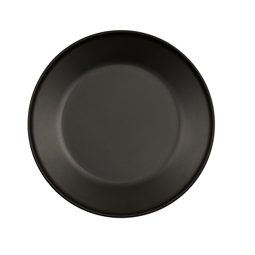 Cal-Mil 24112-9-13 Nova 9" Dia. x 1"H Black Melamine Plate - 6 Each