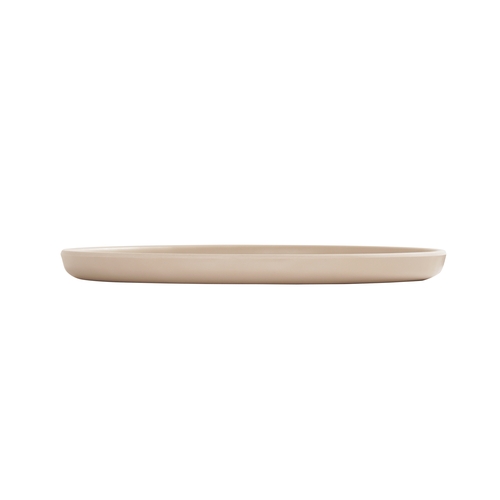 Cal-Mil 24120-10-125 Carmel 10" Dia. x 0.75"H Taupe Melamine Plate - 6 Each