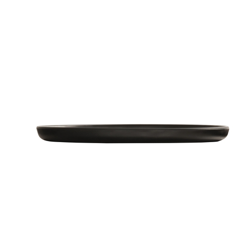 Cal-Mil 24120-10-13 Carmel 10" Dia. x 0.75"H Black Melamine Plate - 6 Each