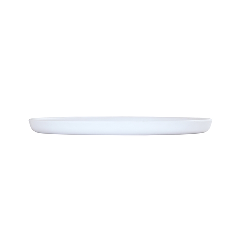 Cal-Mil 24120-10-15 Carmel 10" Dia. x 0.75"H White Melamine Plate - 6 Each
