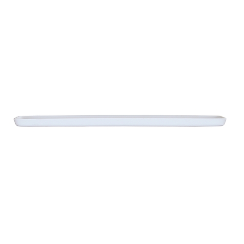 Cal-Mil 24120-206-15 Carmel 20" x 6" x 0.75"H White Melamine Platter - 3 Each